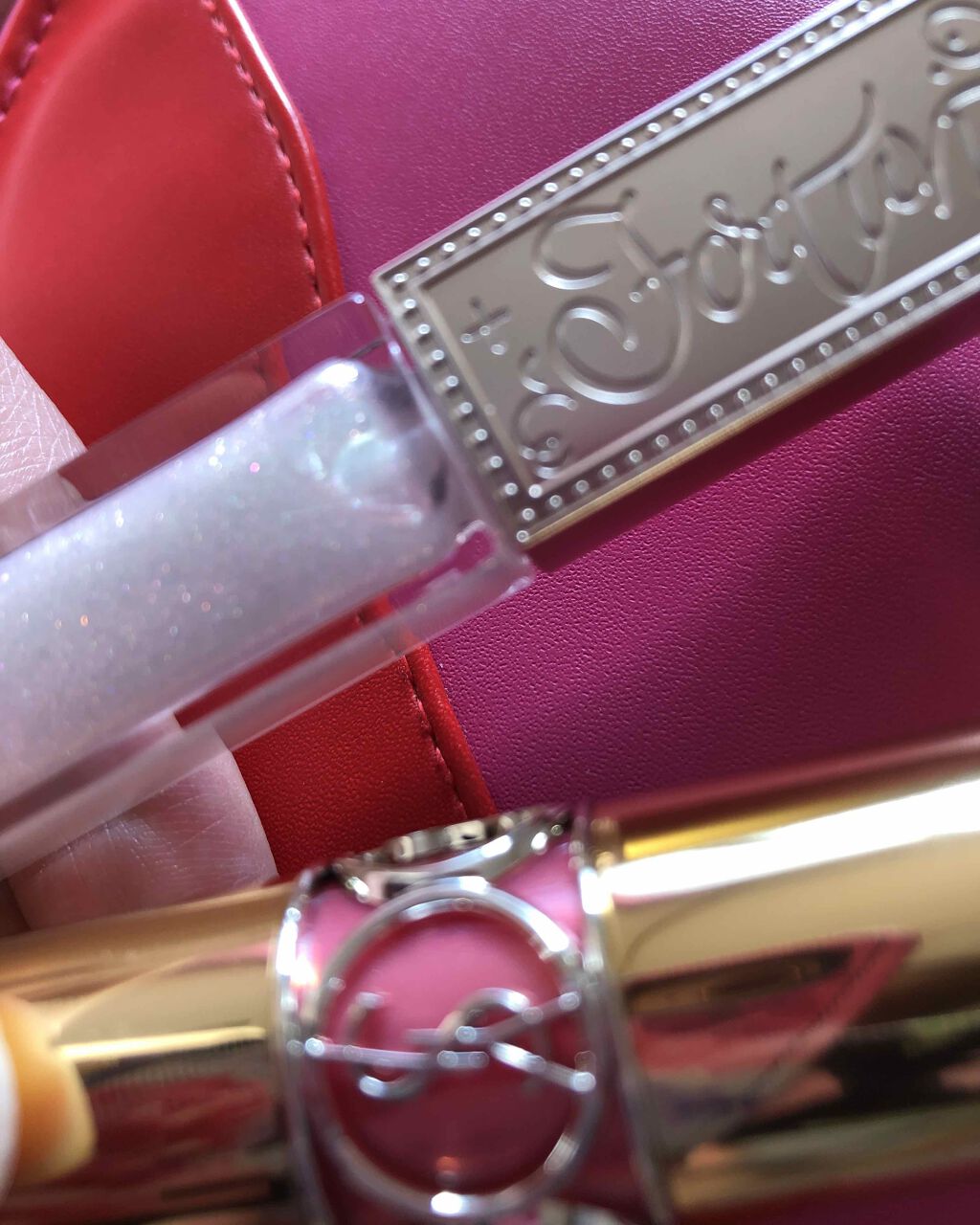 ルージュ ヴォリュプテ シャイン/YVES SAINT LAURENT BEAUTE/口紅を使ったクチコミ(1枚目)