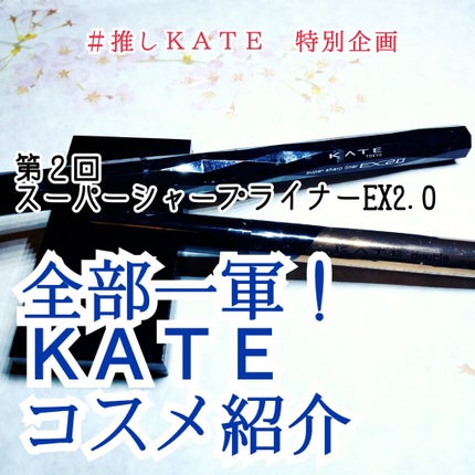 スーパーシャープライナーEX2.0/KATE/リキッドアイライナーを使ったクチコミ(1枚目)