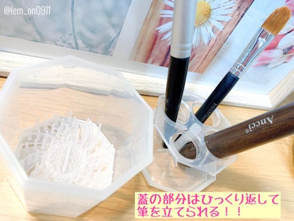 メイクブラシクリーナー/DAISO/その他化粧小物を使ったクチコミ(3枚目)