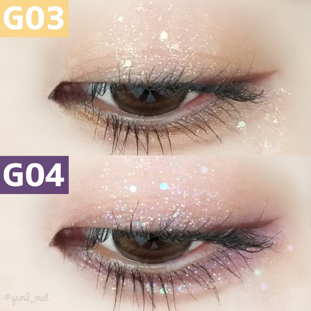 パールブリーアイグリッター/BLACK ROUGE/グリッターを使ったクチコミ(3枚目)