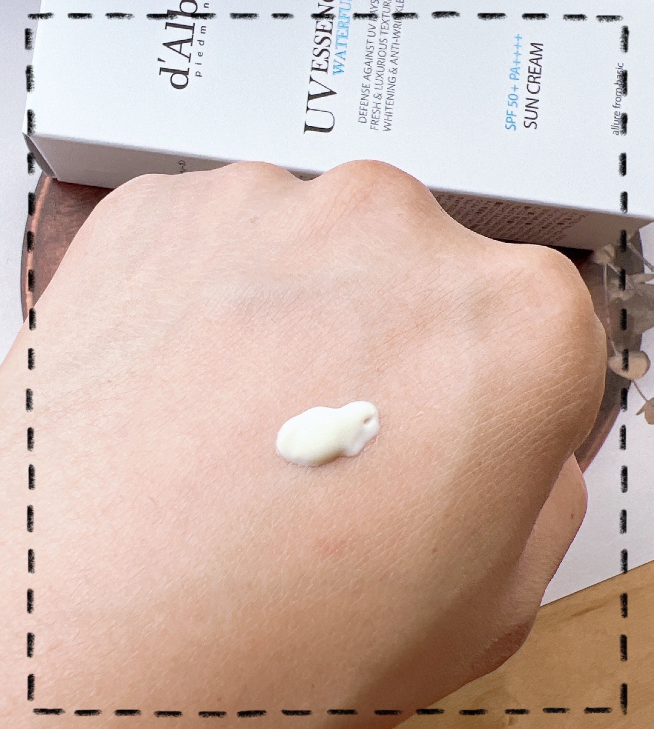 ダルバ ウォータフル エッセンス サンクリーム/ダルバ/日焼け止めクリームを使ったクチコミ（3枚目）