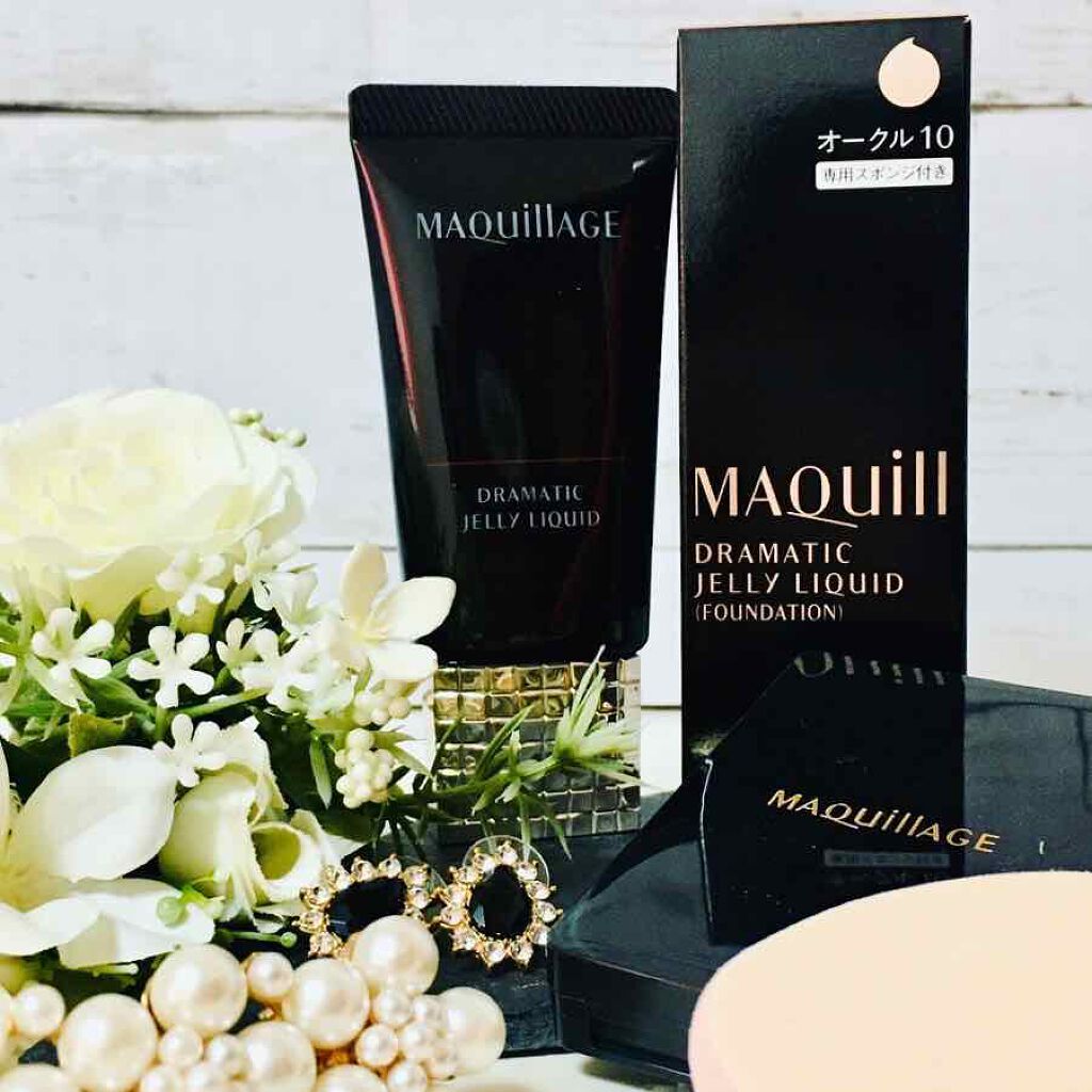 ドラマティックジェリーリキッド/マキアージュ/リキッドファンデーションを使ったクチコミ（3枚目）