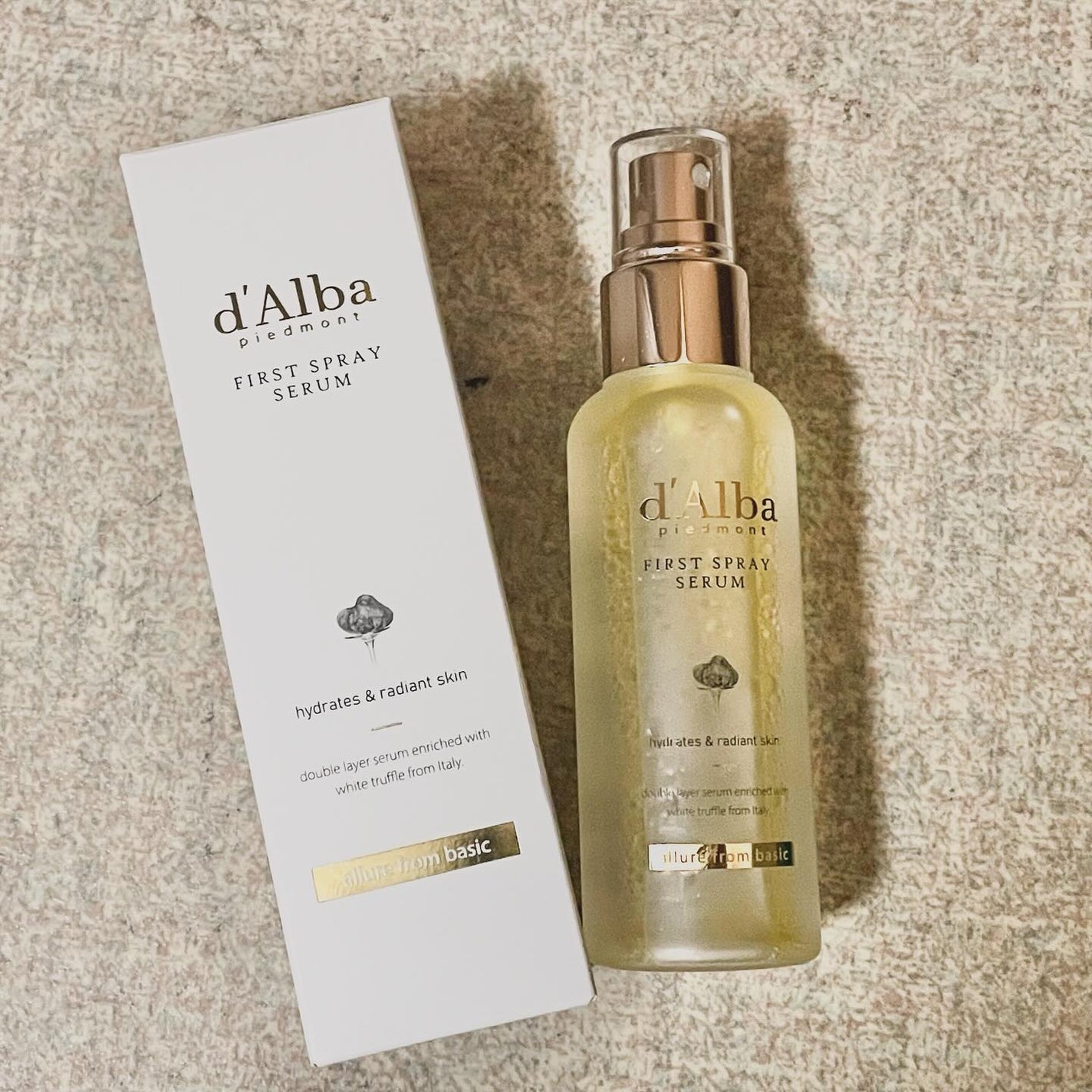 ダルバ ホワイトトリュフファーストスプレーセラム/ダルバ/ミスト状化粧水を使ったクチコミ(1枚目)