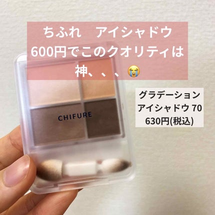 グラデーション アイ カラー(チップ付)/ちふれ/アイシャドウパレットを使ったクチコミ(1枚目)