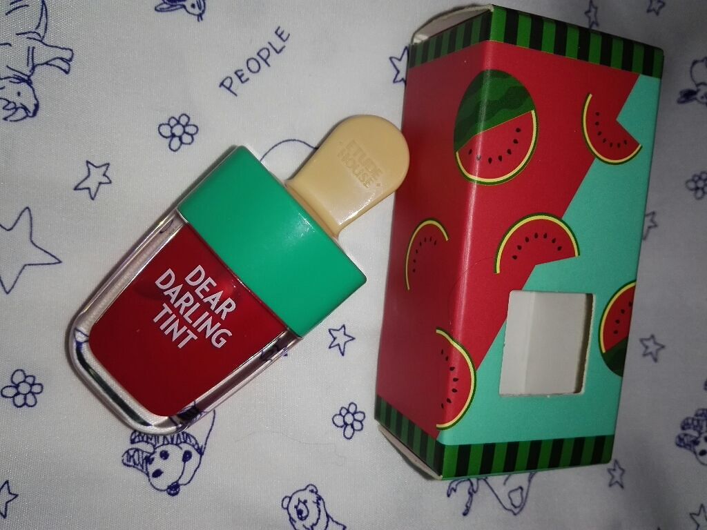 ディアダーリン ウォータージェルティント (アイスティント)/ETUDE/口紅を使ったクチコミ(1枚目)