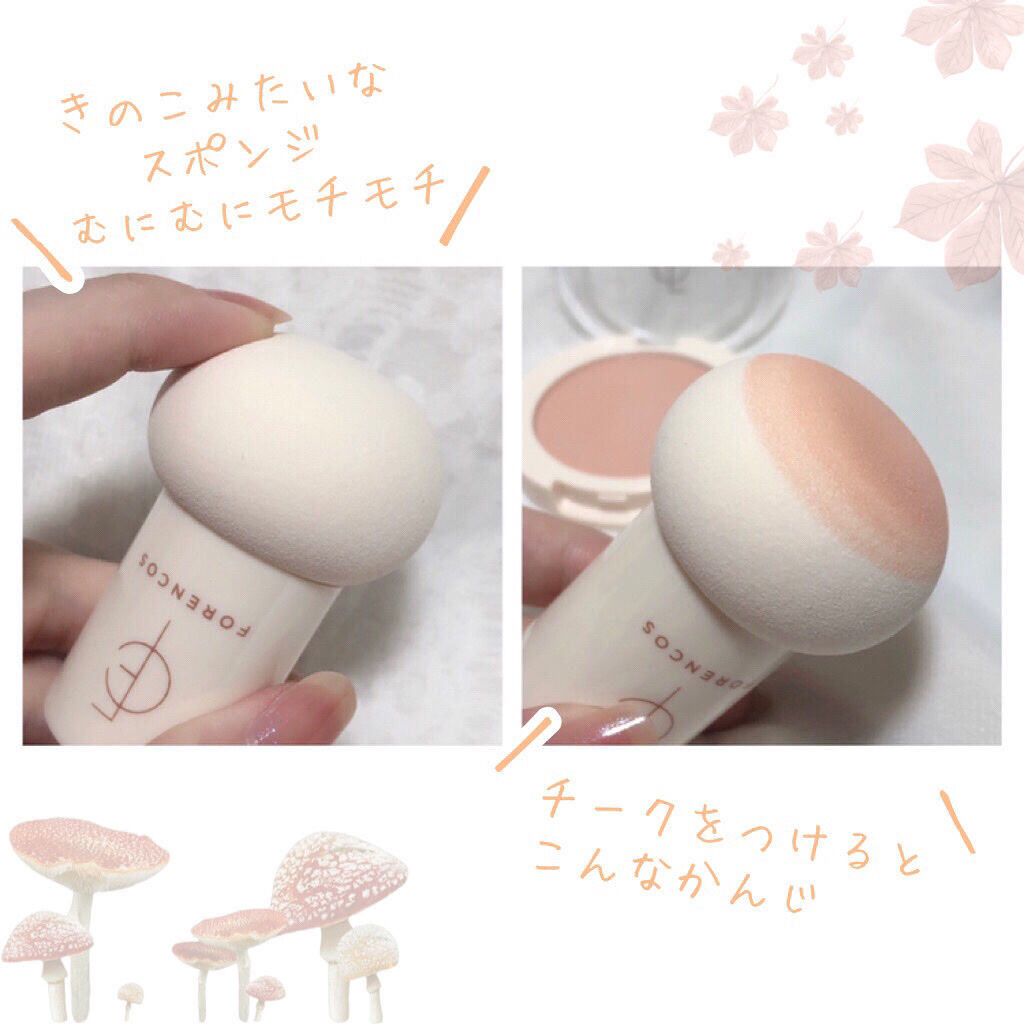 ベアブラッシャー パフ付き/フォレンコス/パウダーチークを使ったクチコミ（3枚目）