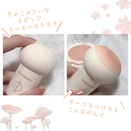 ベアブラッシャー パフ付き/フォレンコス/パウダーチークを使ったクチコミ(3枚目)