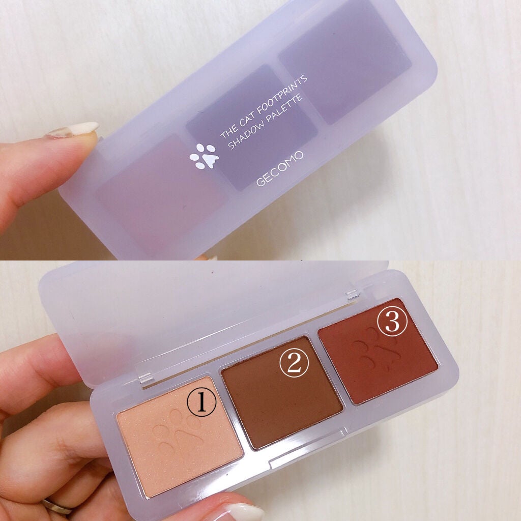 かわいい爪3色アイシャドウ gecomo