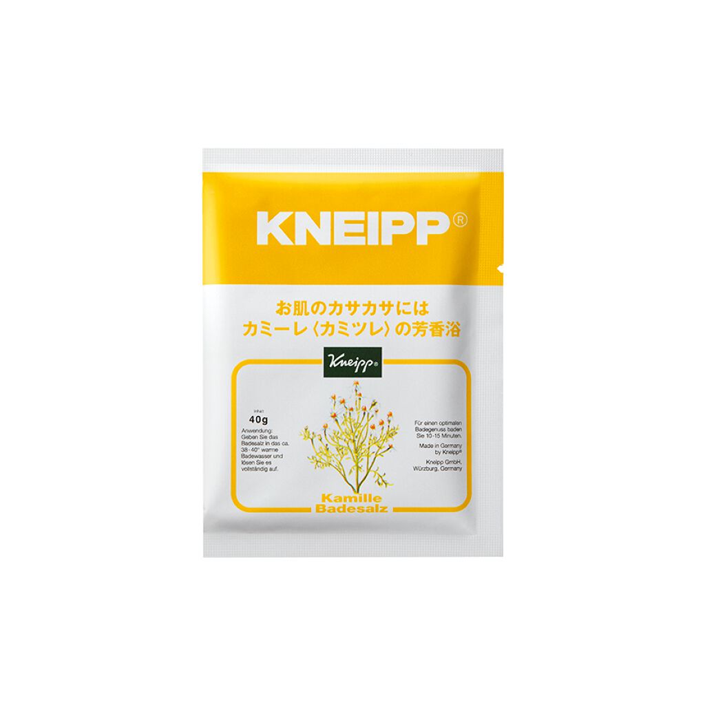 クナイプ　バスソルト　カミーレの香り 試してみた】クナイプ クナイプ バスソルト カミーレ<カミツレ>の香り