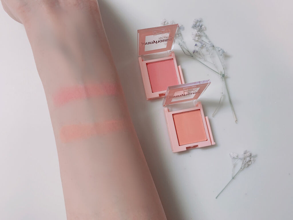 エアーフィットアーティストシャドウ 01Baby Peach/jenny house/単色アイシャドウを使ったクチコミ（3枚目）