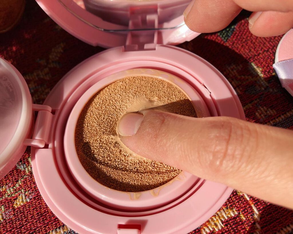 モイスチャーライズ カバー クッション/Witch's Pouch/クッションファンデーションを使ったクチコミ(2枚目)