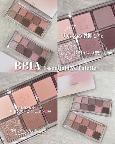 BBIA エッセンシャルアイパレットのクチコミ「𓂃 𓈒𓏸◌ 
⁡
⁡
⁡
＼𝟤𝟢𝟤𝟦年𝟣月𝟪日 日本新発売❤︎／
⁡
🏷𝗕𝗕𝗜𝗔 𝖱𝗂𝖻𝖻𝗈𝗇.....」（2枚目）