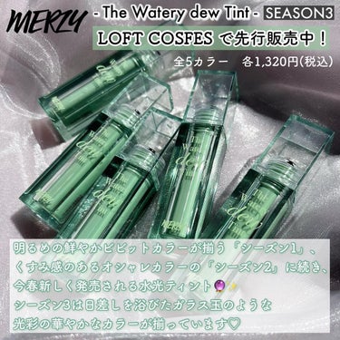 ザ ウォータリー デューティント/MERZY/口紅を使ったクチコミ（10枚目）