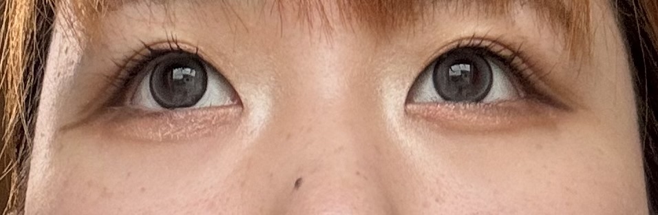 rain 1day シベリアングレー/rain/ワンデー（１DAY）カラコンを使ったクチコミ（2枚目）