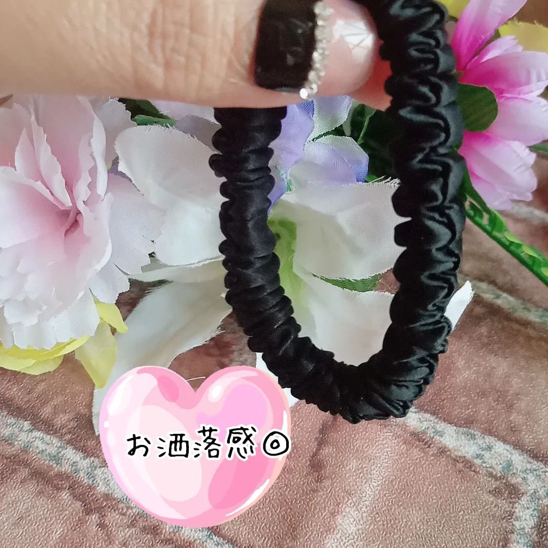 シルクヘアゴム/SEAWIND/ヘアアクセサリーを使ったクチコミ（3枚目）