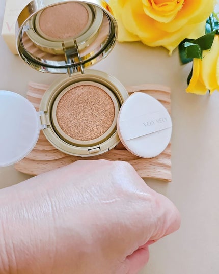 はちみつツヤ肌クッションファンデ/VELY VELY/クッションファンデーションを使ったクチコミ(6枚目)