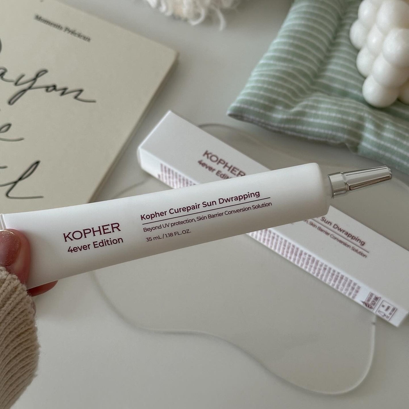 キュリペアサンドラッピング/KOPHER/日焼け止めクリームを使ったクチコミ(2枚目)