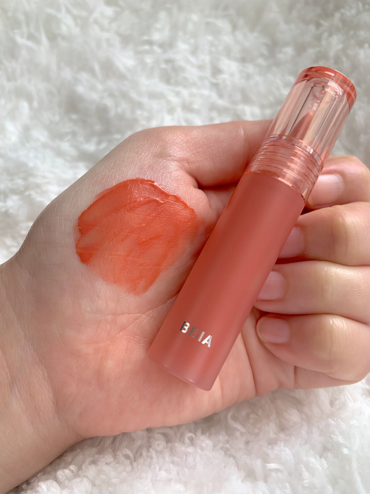 ウォーターベルベットティント 01 アマルフィ サンセット/BBIA/リップティントを使ったクチコミ（2枚目）