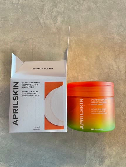 カロテンIPMP(TM) ブレミッシュカーミングセラムパッド/APRILSKIN/トナーパッドを使ったクチコミ(1枚目)