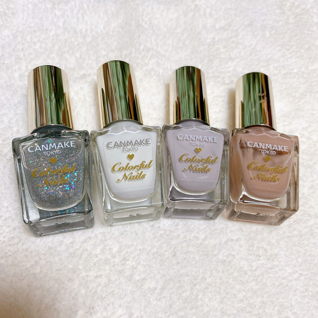 カラフルネイルズ N01 ホワイト/キャンメイク/マニキュアを使ったクチコミ（1枚目）