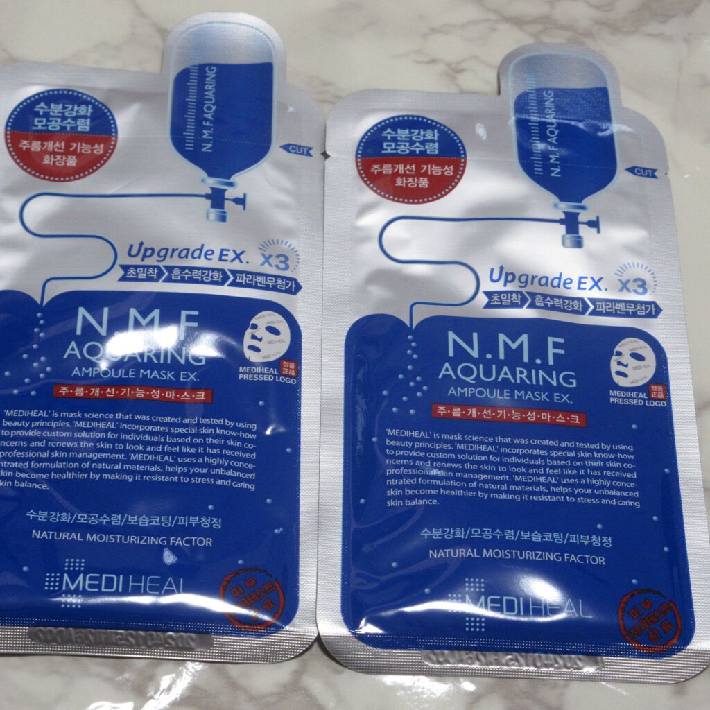 N.M.FアクアアンプルマスクJEX/MEDIHEAL/シートマスク・パックを使ったクチコミ（1枚目）