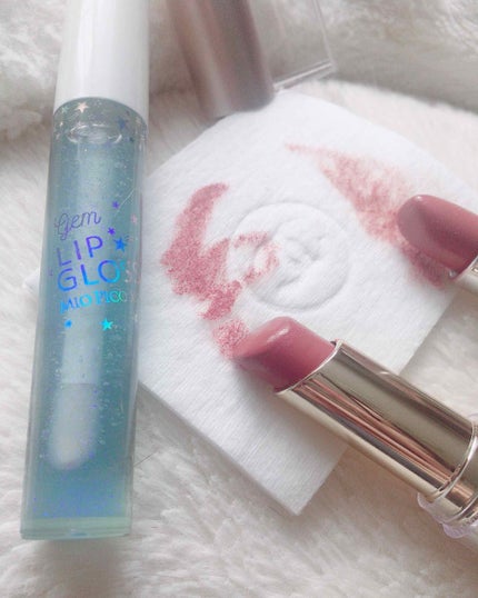 ラスティンググロスリップ/CEZANNE/口紅を使ったクチコミ(4枚目)