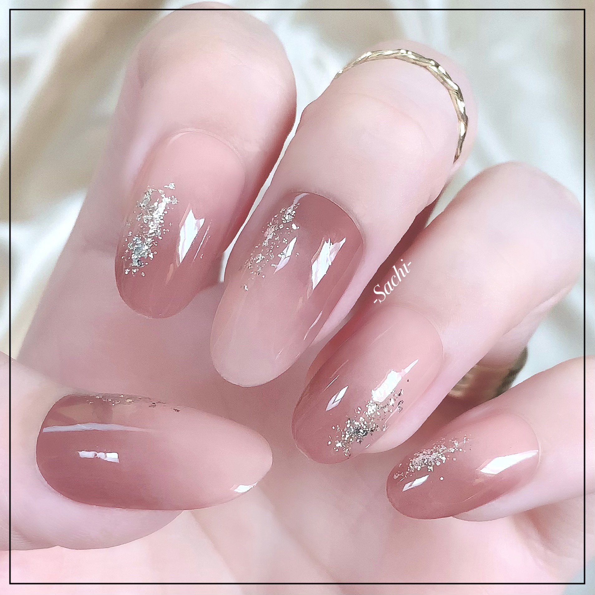 ダイヤモンド箔ミックス/NAILTOWN/ネイルチップ・パーツを使ったクチコミ（2枚目）