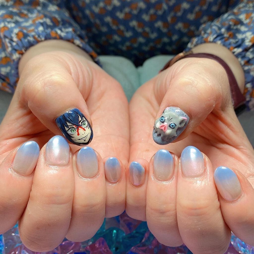 ちっちみ🩵ブルベ冬×フェミニン on LIPS 「♡#フォローミー♡@chicchimity🕊𓂃𓈒𓏸ネイルネイ..」(6枚目)