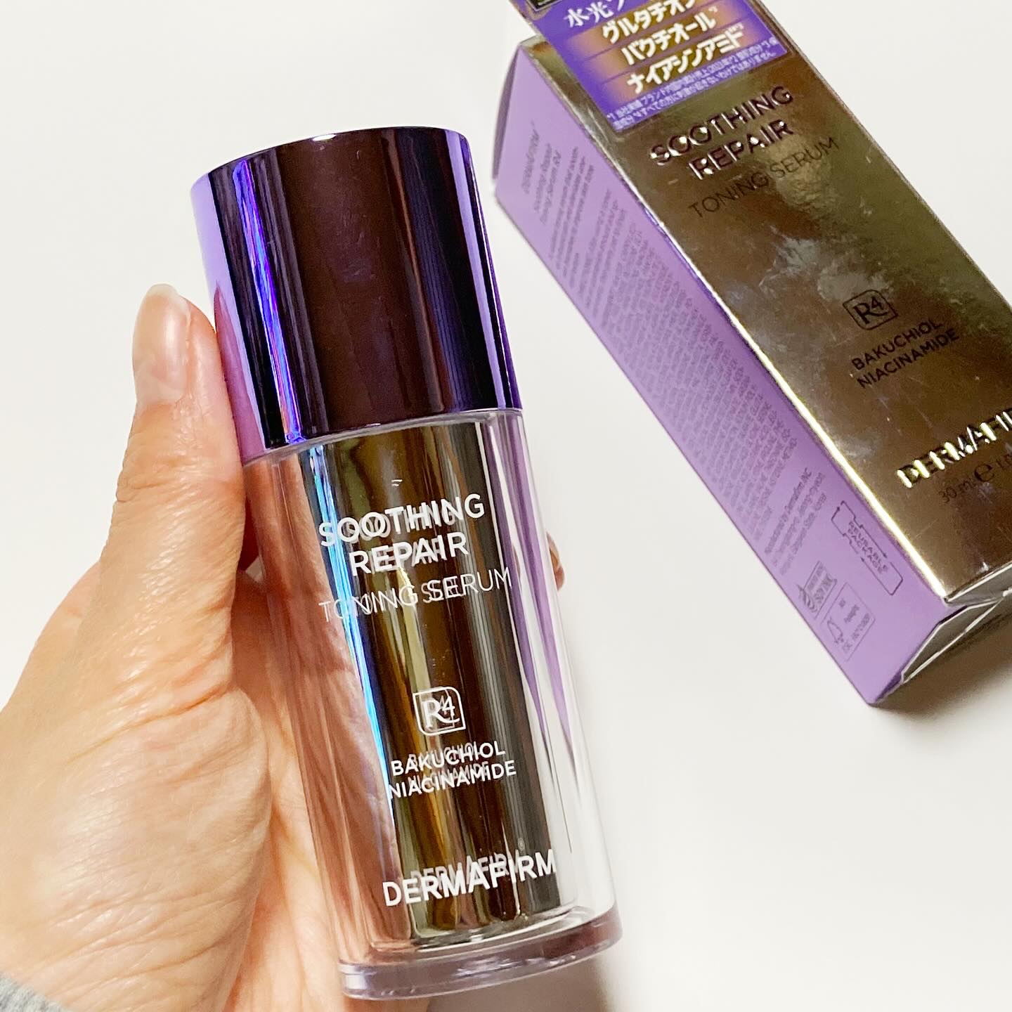 SOOTHING REPAIR TONING SERUM R4/ダーマファーム/美容液を使ったクチコミ（2枚目）