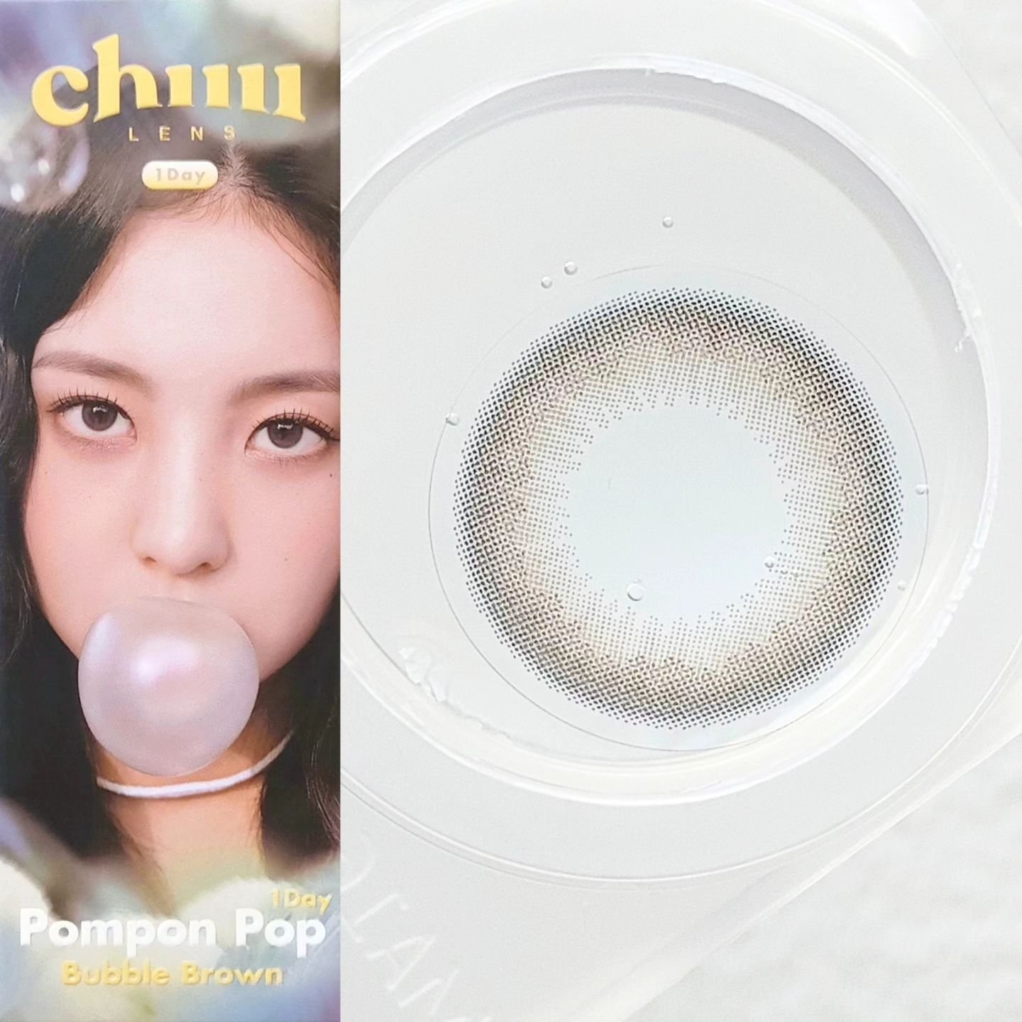 Pompon Pop /chuu LENS/ワンデー（１DAY）カラコンを使ったクチコミ（2枚目）