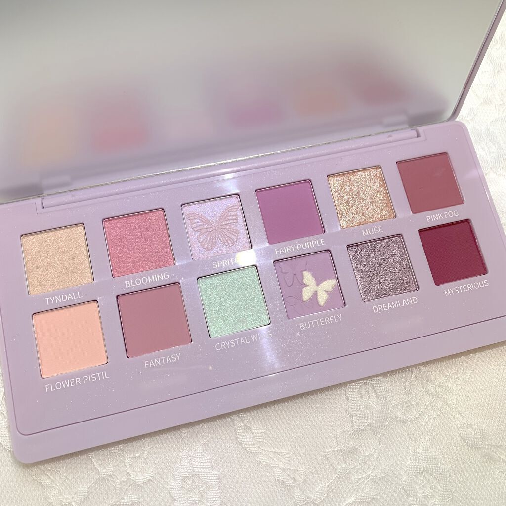 エクスプローラ12色 動物アイシャドウパレット バタフライ/PERFECT DIARY/アイシャドウパレットを使ったクチコミ（2枚目）