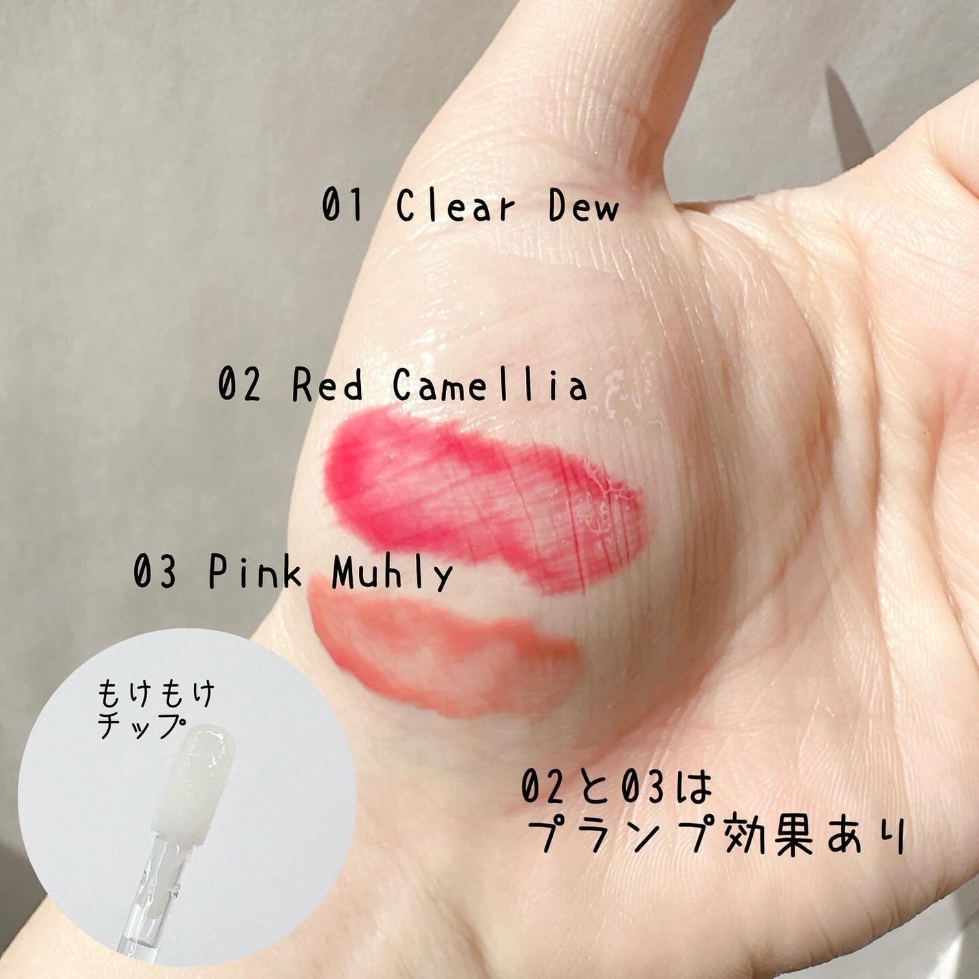 ナチュラルブルームリップオイルセラム 3色セット/PINATE/リップグロスを使ったクチコミ(3枚目)