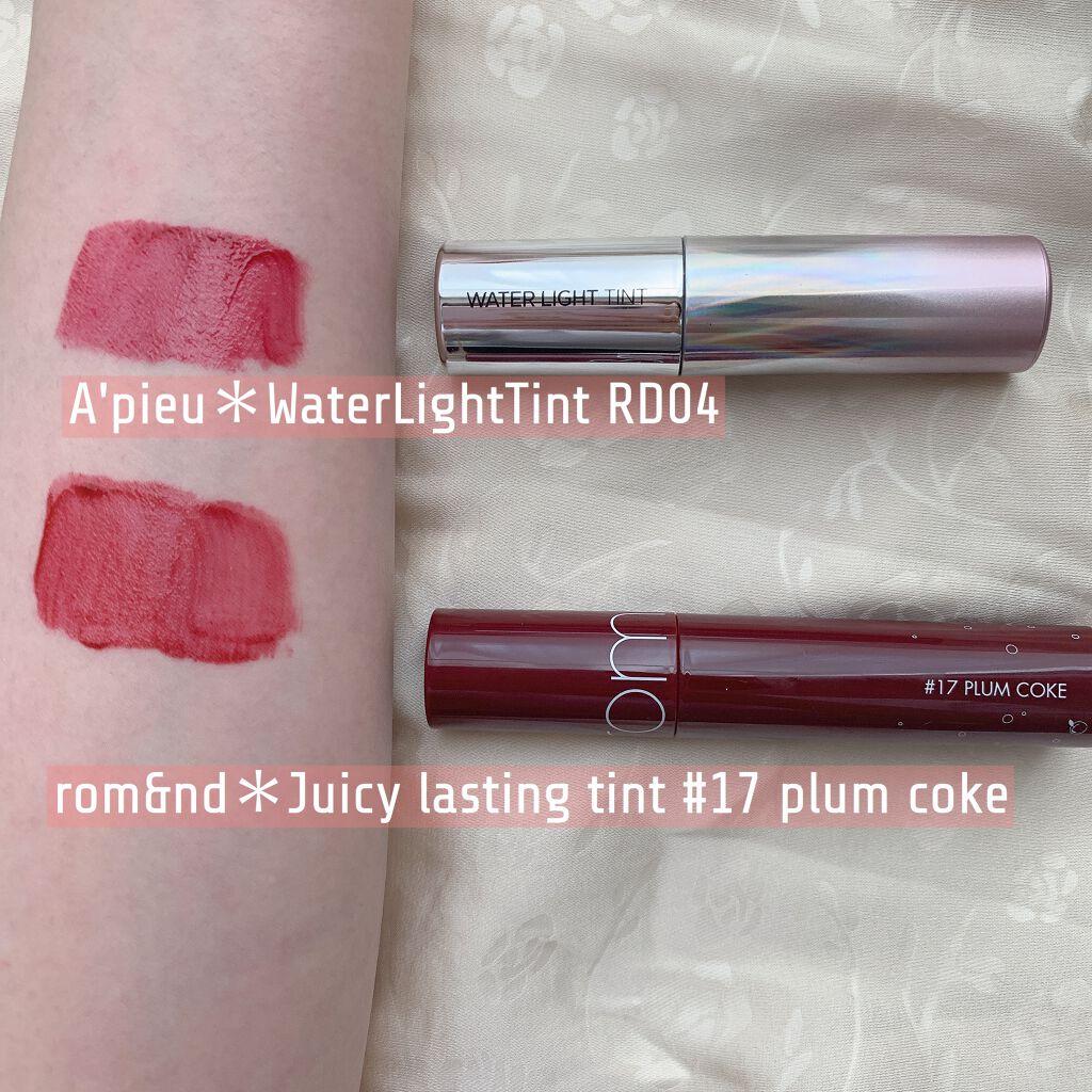 アピュー ウォーターライト ティント/A’pieu/リップティントを使ったクチコミ（2枚目）