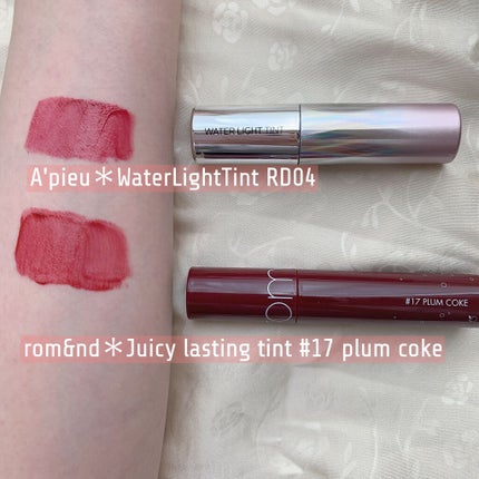 アピュー ウォーターライト ティント/A’pieu/リップティントを使ったクチコミ(2枚目)