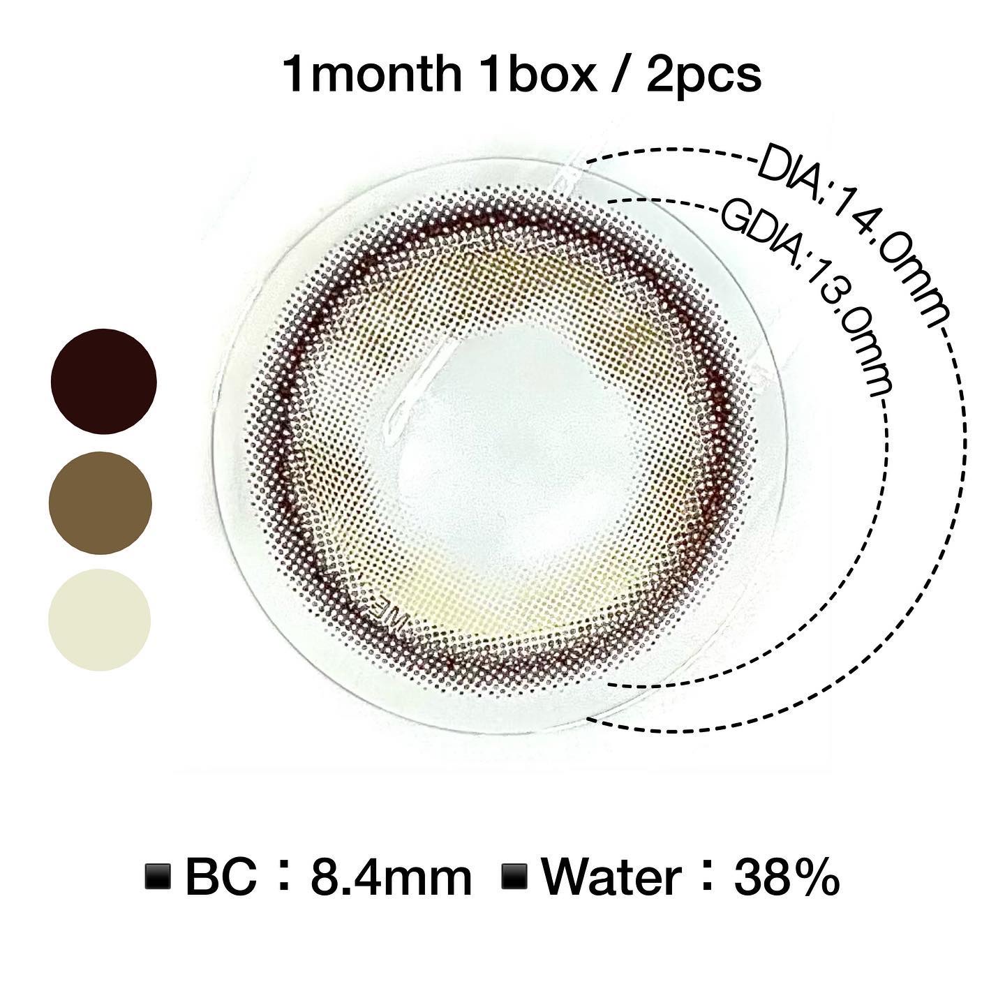 omyo/LENSME/カラーコンタクトレンズを使ったクチコミ（3枚目）