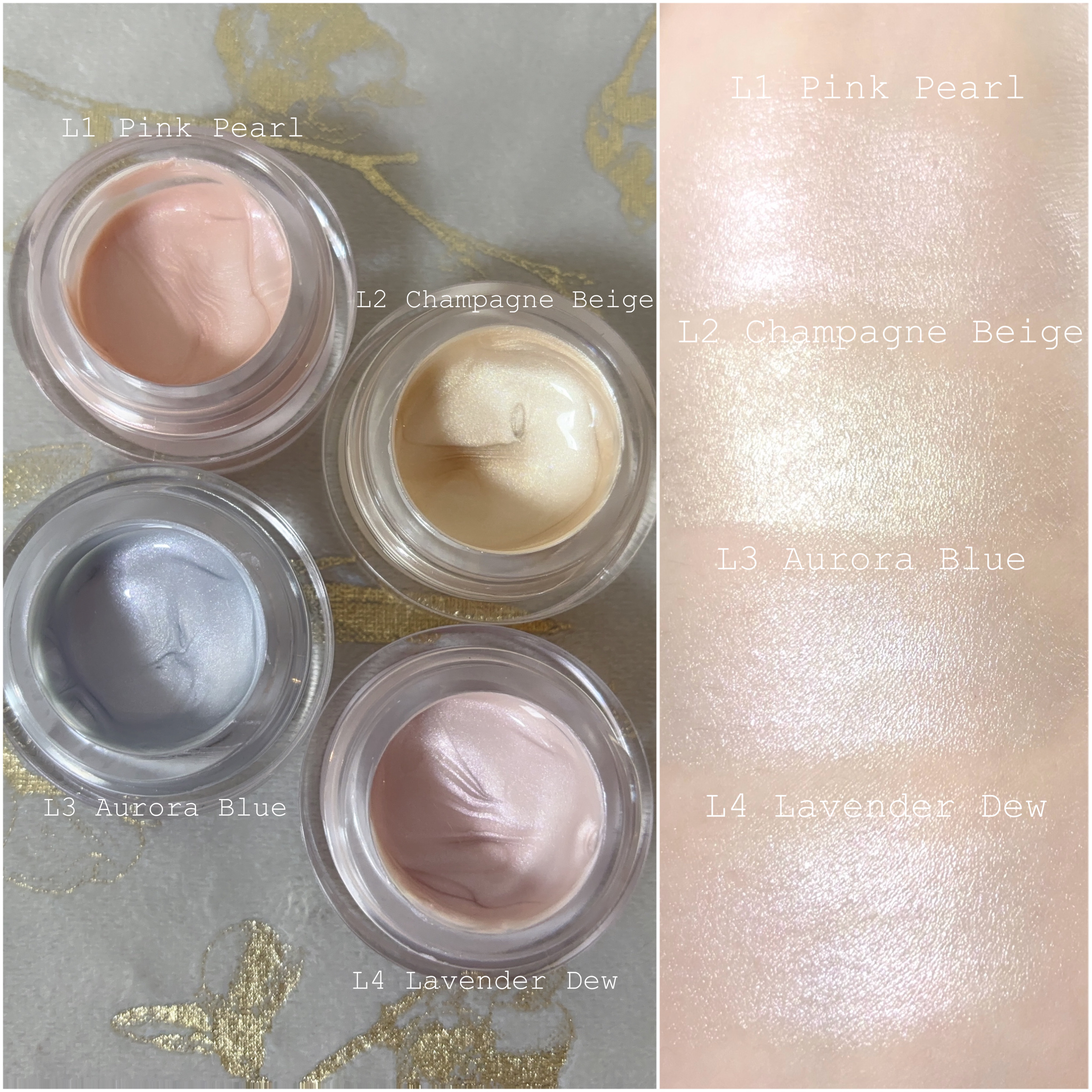 マルチグロウハイライター L3 オーロラブルー/Kirei&co./クリームハイライトを使ったクチコミ（2枚目）