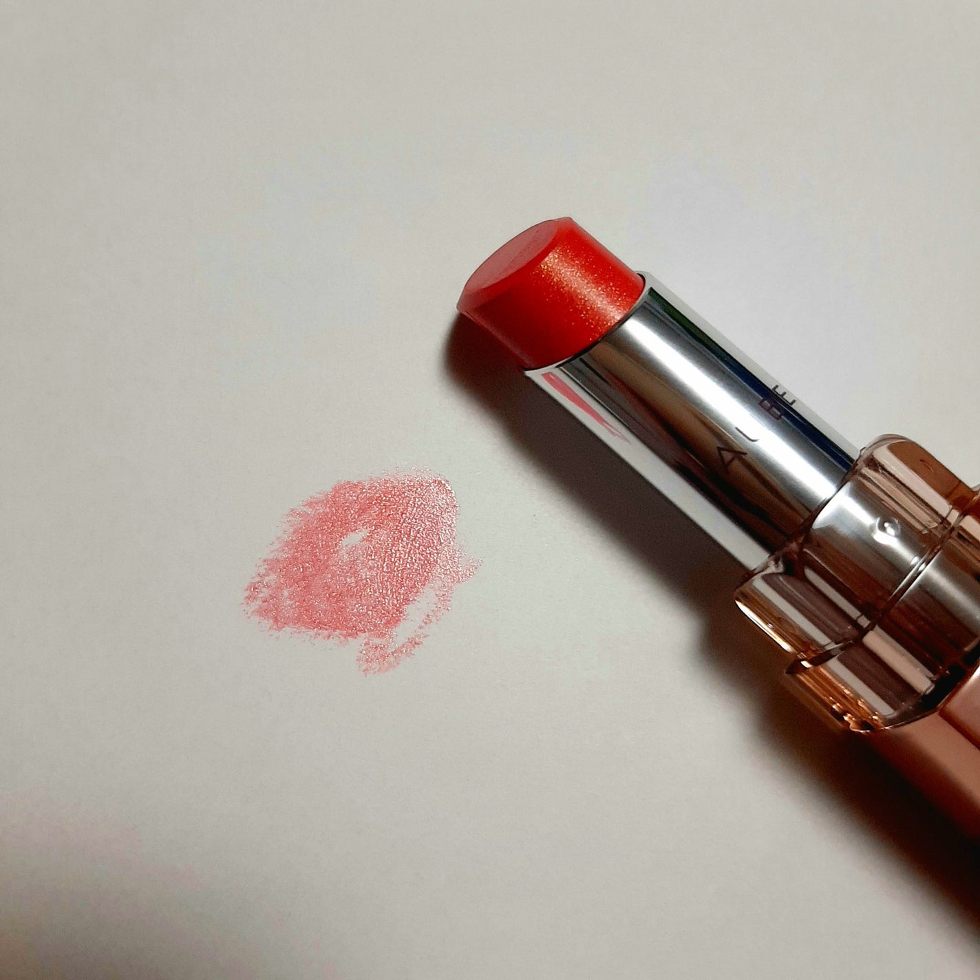 なめらか質感ひと塗りルージュ/AUBE/口紅を使ったクチコミ(2枚目)