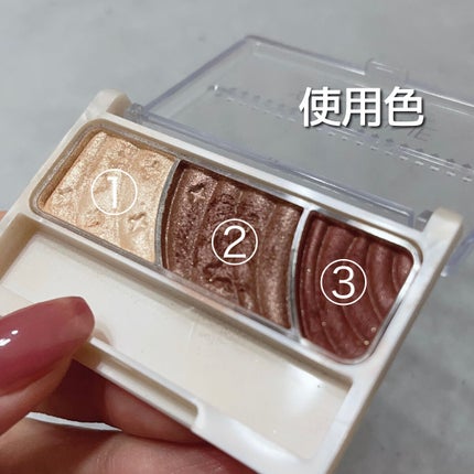 トーンアップアイシャドウ/CEZANNE/アイシャドウパレットを使ったクチコミ(2枚目)