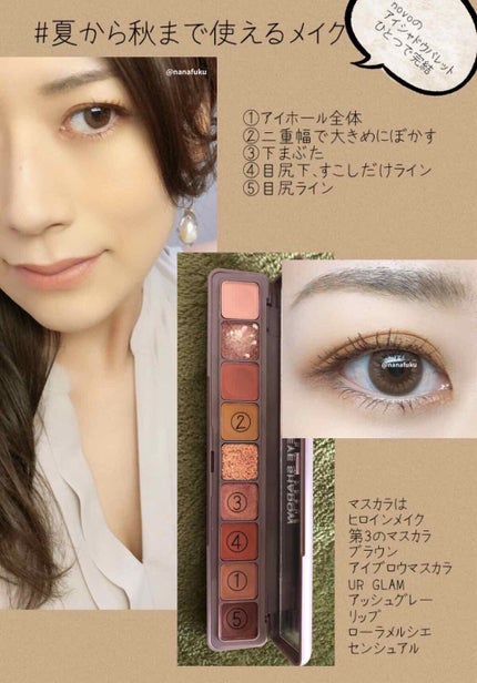 novo アイシャドウパレット/NOVO/アイシャドウパレットを使ったクチコミ(1枚目)