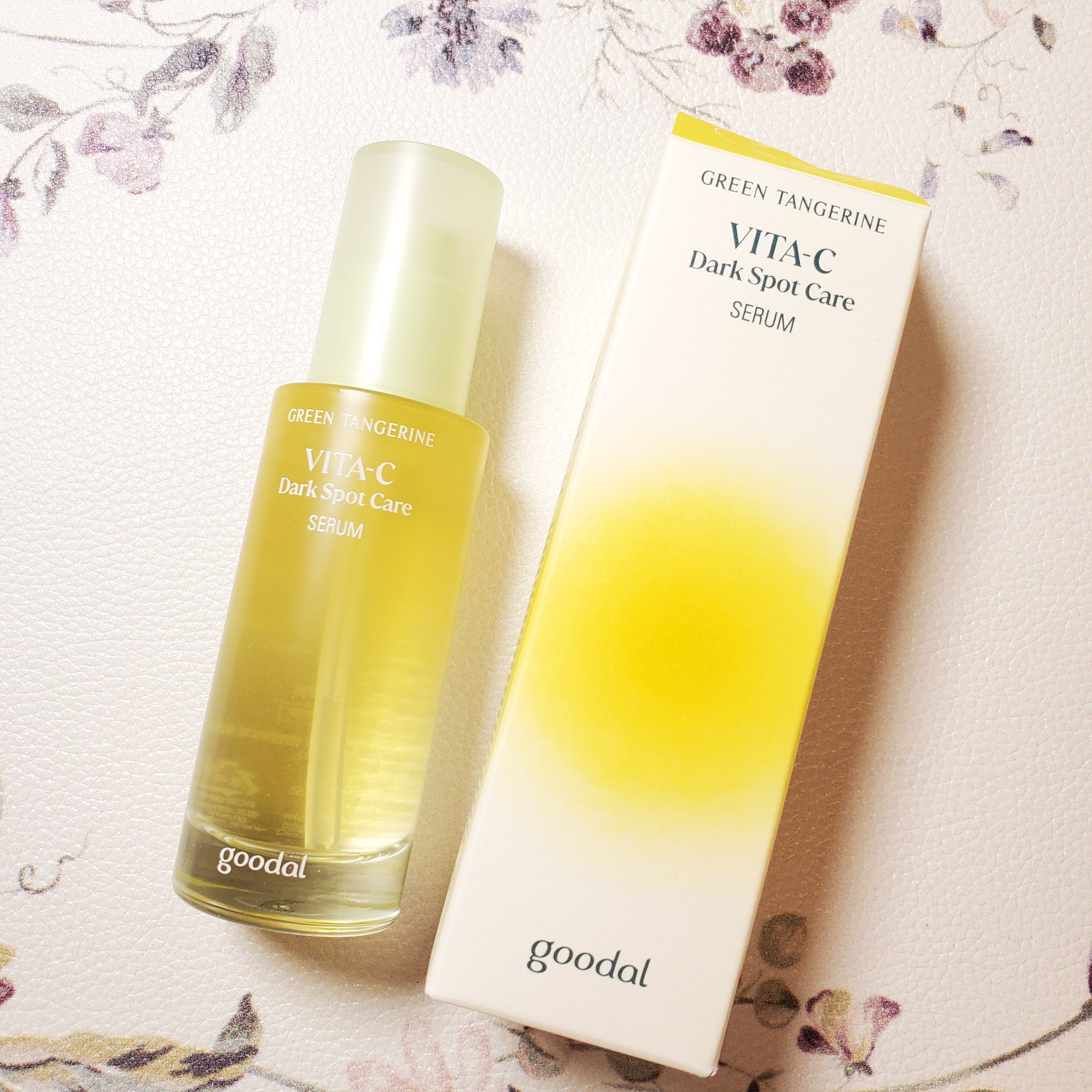 グリーンタンジェリン ビタC ダークスポットケアセラム/goodal/美容液を使ったクチコミ（1枚目）
