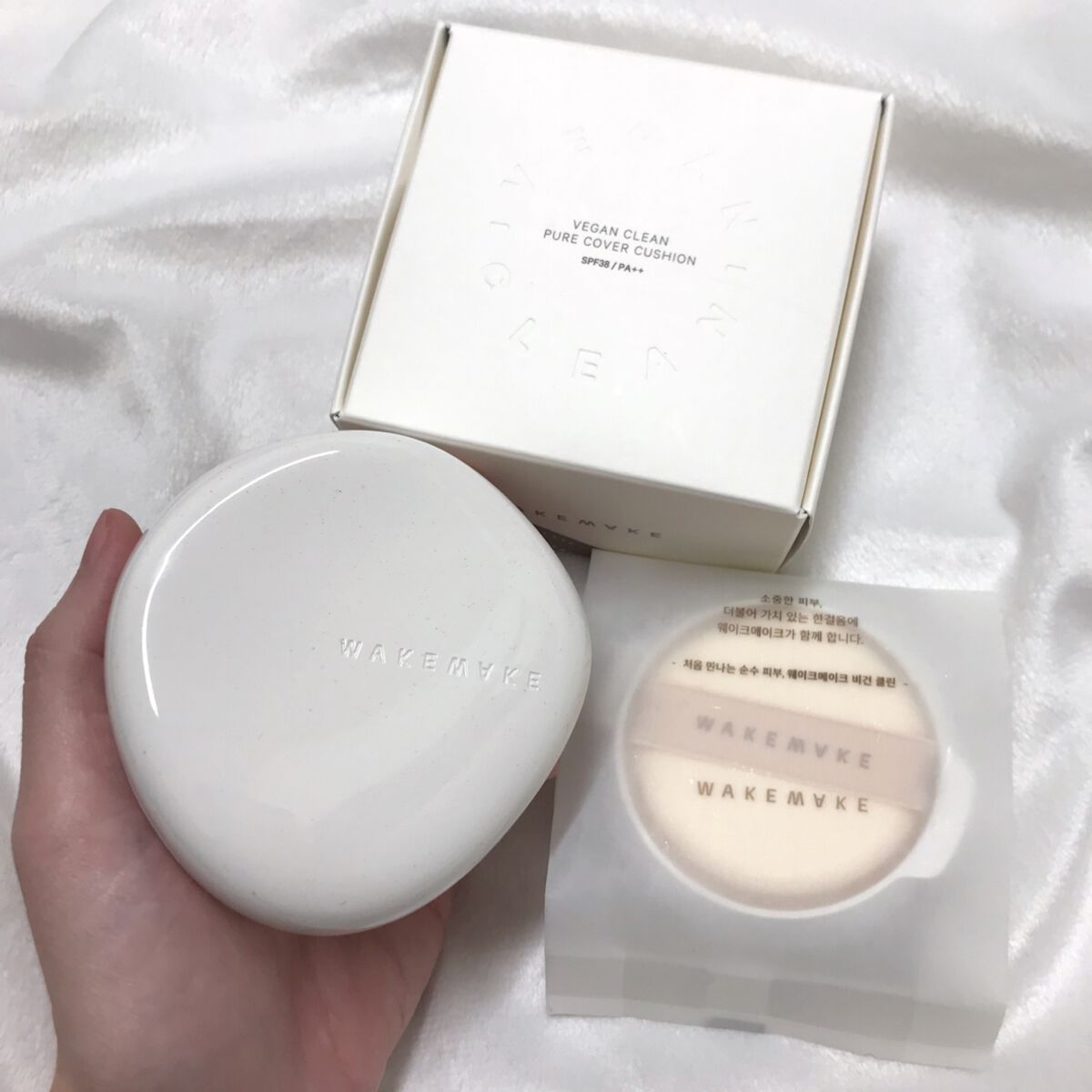 ビーガンクリーンピュアカバークッション/wakemake/クッションファンデーションを使ったクチコミ(6枚目)