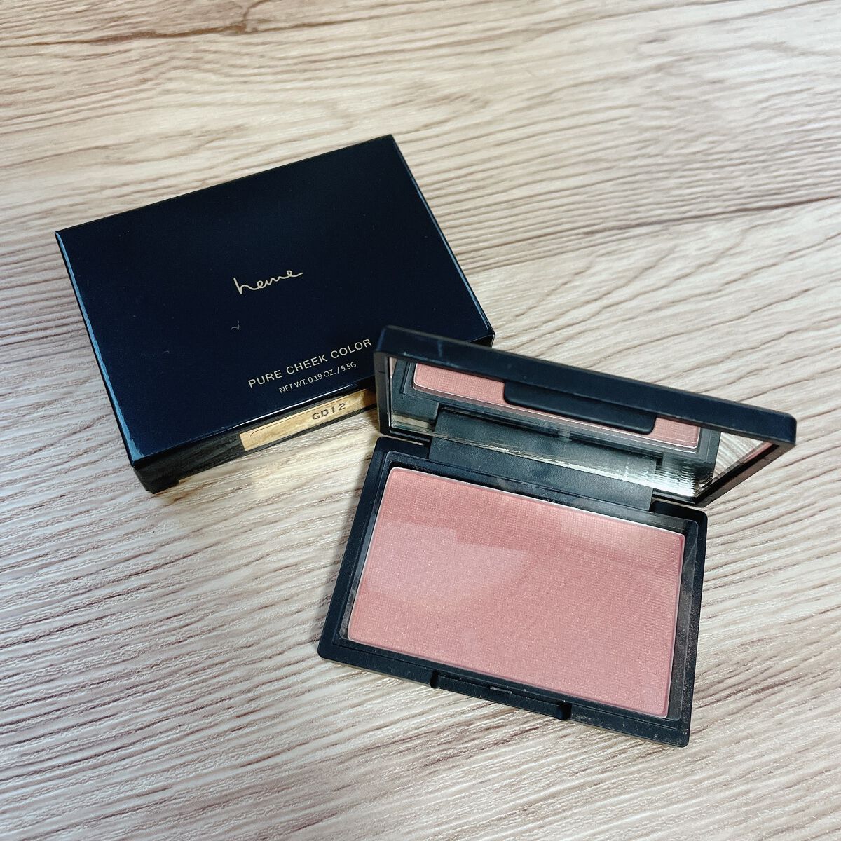 ピュア チーク カラー/heme/パウダーチークを使ったクチコミ(1枚目)