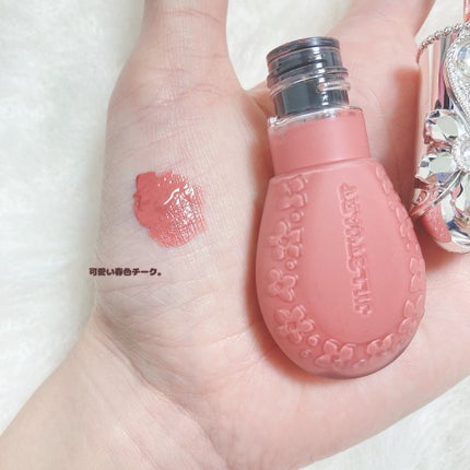 ジルスチュアート ブルームドロップ リップ&チーク シフォン 02 candy tears/JILL STUART/リキッドチークの画像