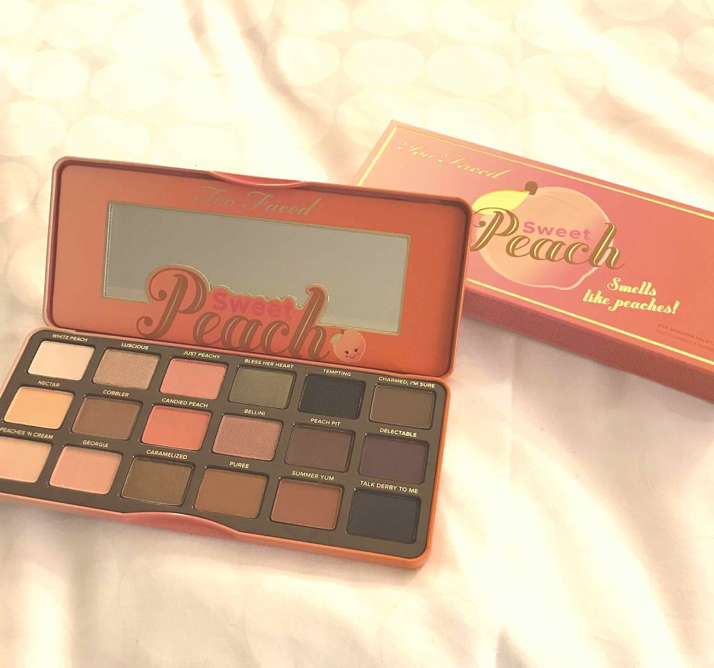 スイートピーチ アイシャドウ パレット/Too Faced/アイシャドウパレットを使ったクチコミ(2枚目)