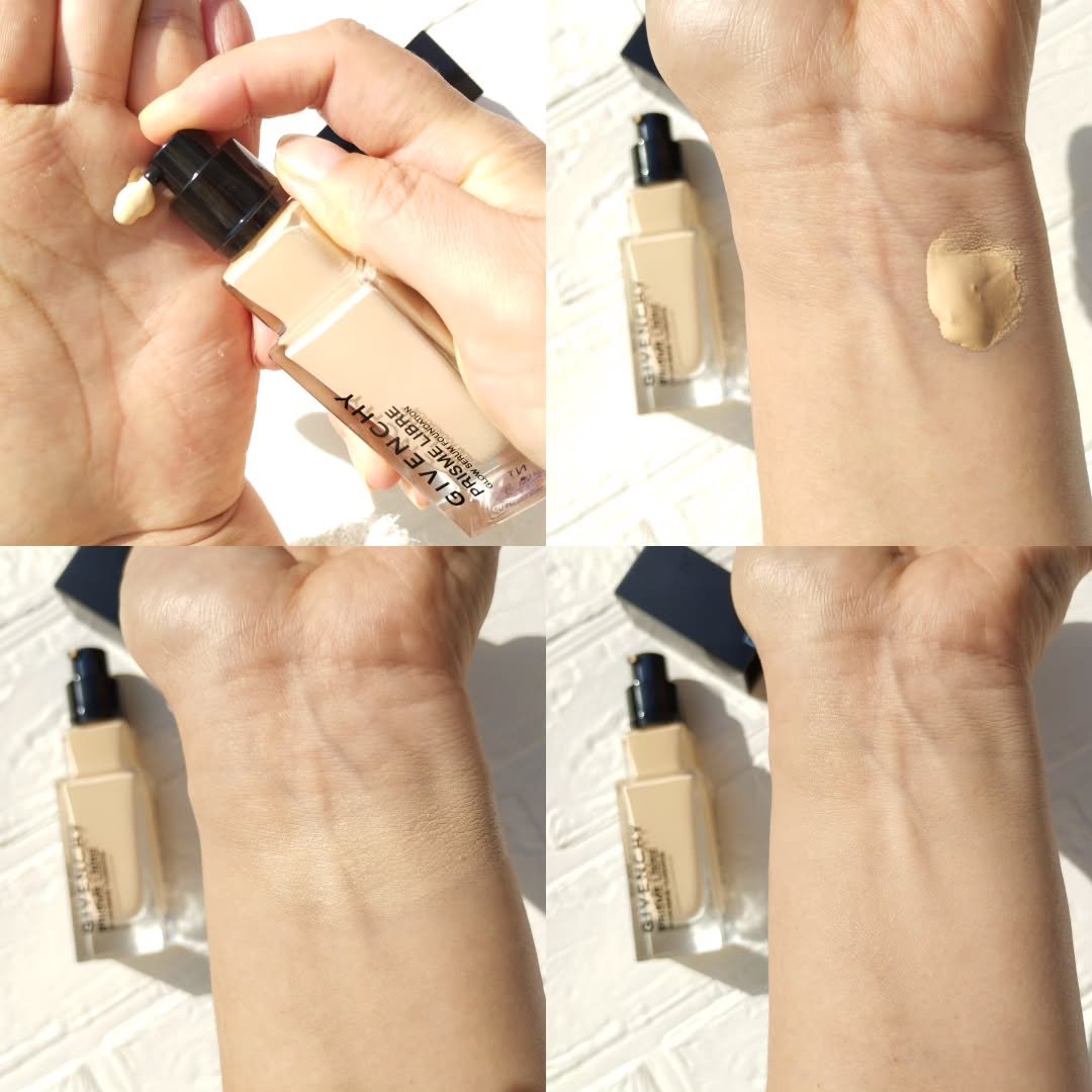 プリズム･リーブル･グロウ･セラム･ ファンデーション/GIVENCHY/リキッドファンデーションを使ったクチコミ（3枚目）