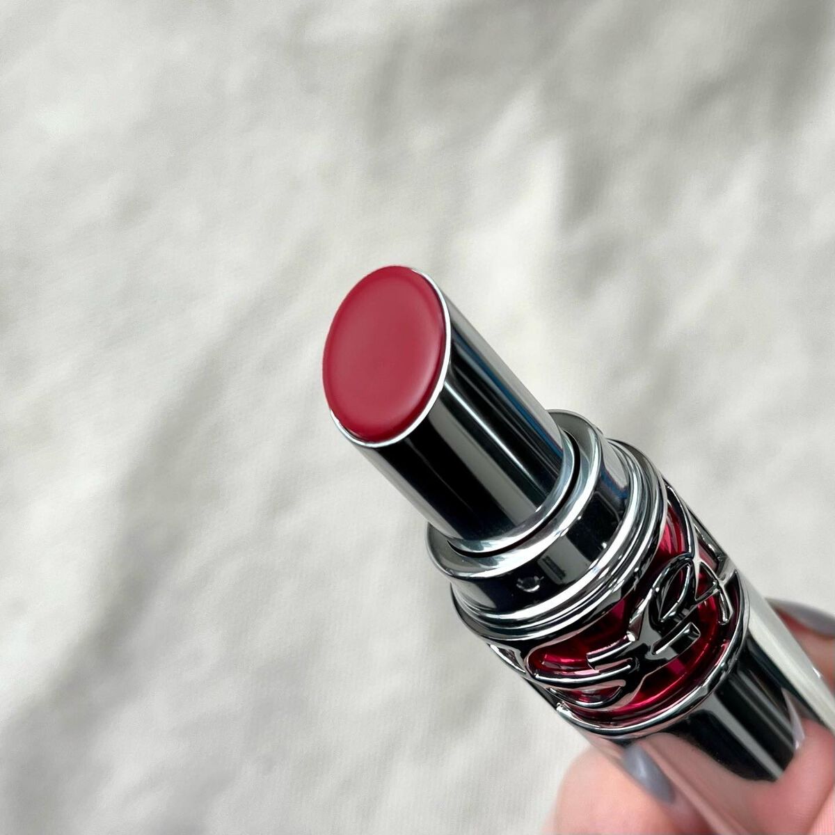 YSL ラブシャイン キャンディグレーズ No.5 ピンク サティスファクション/YVES SAINT LAURENT BEAUTE/口紅を使ったクチコミ（2枚目）