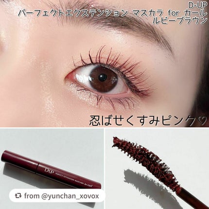 パーフェクトエクステンション マスカラ for カール/D-UP/マスカラを使ったクチコミ(8枚目)