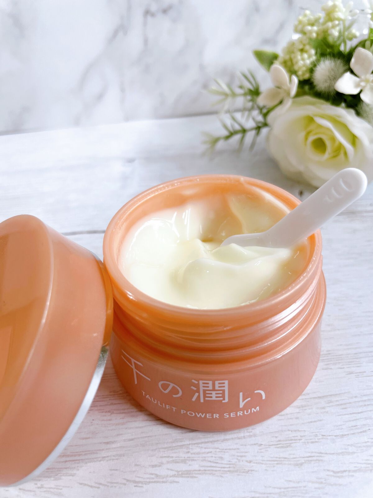 タウリフトパワーセラム/千の潤い/美容液を使ったクチコミ（3枚目）