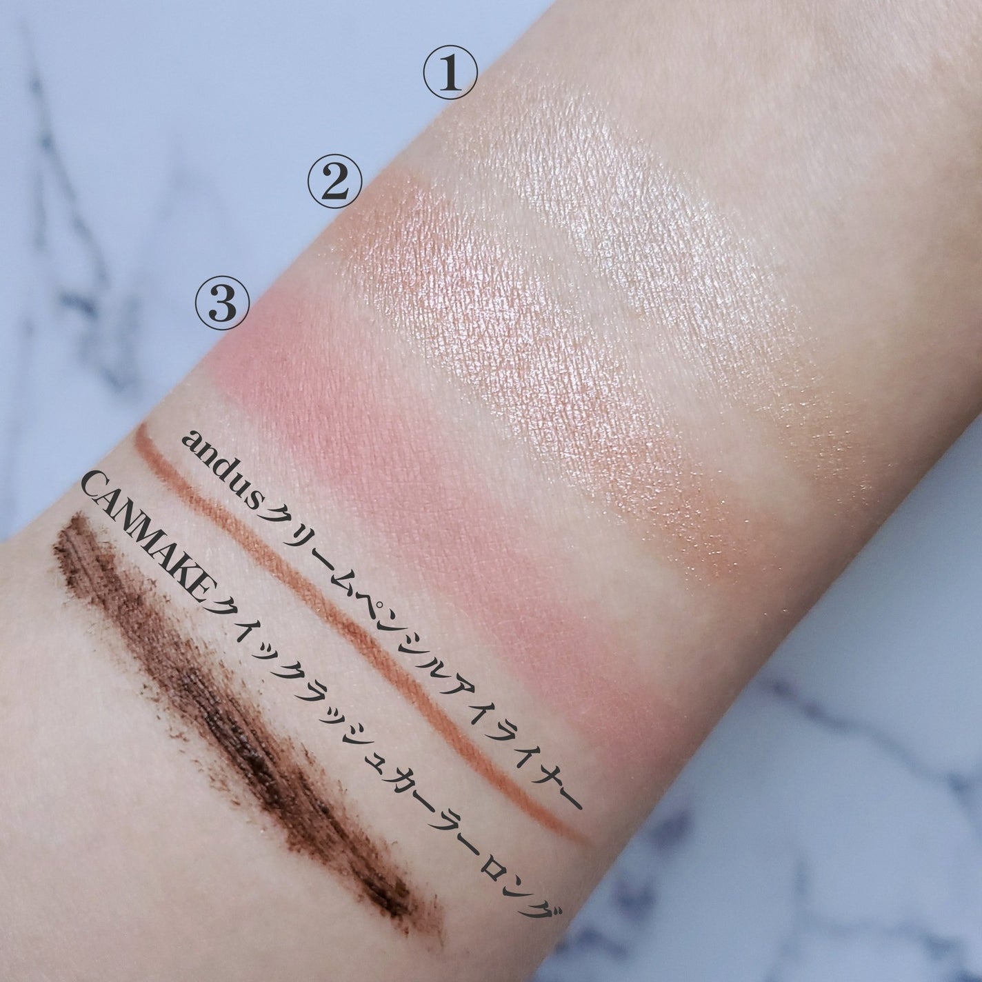 クイックラッシュカーラー ロングマスカラ/キャンメイク/マスカラを使ったクチコミ(3枚目)