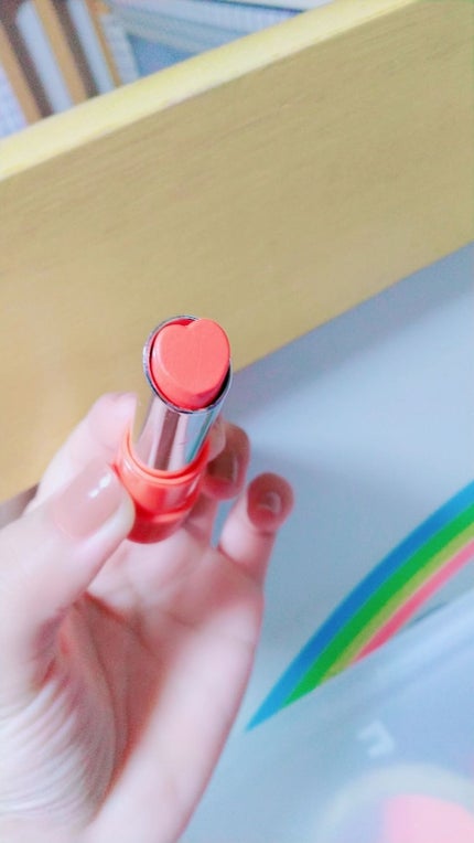 WHY NOT SPINNS リップスティック オレンジ/DAISO/口紅を使ったクチコミ(3枚目)